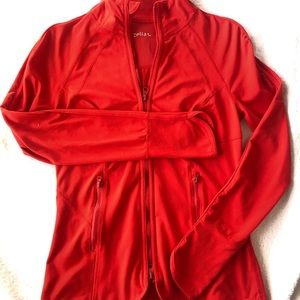 Zella Full Zip Athletic Jacket - Cherry Red (S)